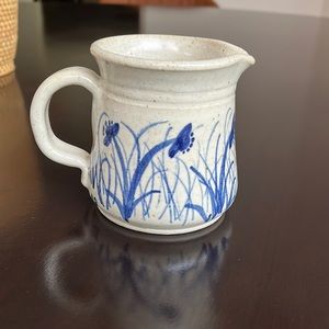 Flower studio pottery creamer